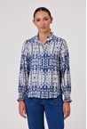 STELLA BLOUSE - batik blue